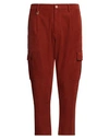 Over-d Over/d Man Pants Rust Size 32 Polyester, Elastane In Red
