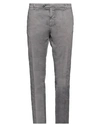 Barmas Man Pants Grey Size 40 Linen, Cotton, Elastane
