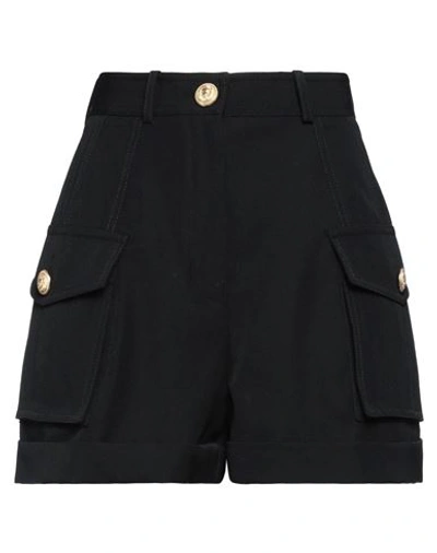 Balmain Woman Shorts & Bermuda Shorts Black Size 6 Wool In Black