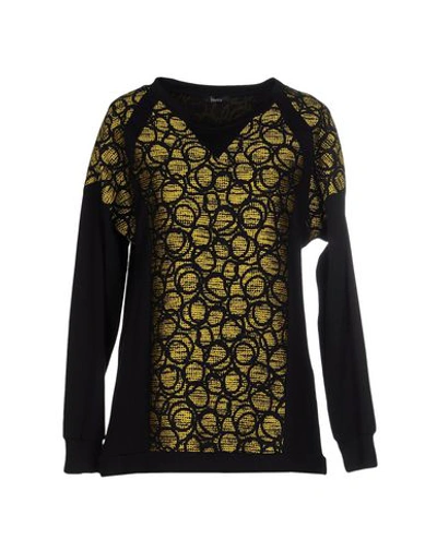 Hanita Woman Sweatshirt Yellow Size S Acrylic, Polyester, Nylon, Cotton