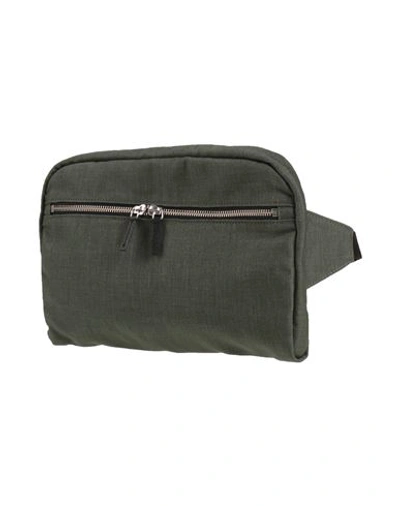 Golden Goose Woman Belt Bag Khaki Size - Textile Fibers In Gray