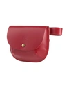 Il Bisonte Woman Belt Bag Burgundy Size - Soft Leather In Red