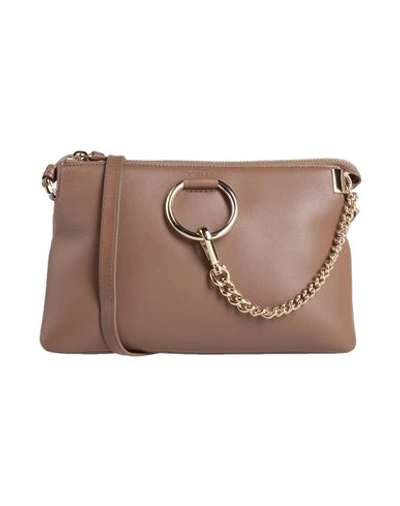 Chloé Woman Cross-body Bag Khaki Size - Soft Leather In Beige