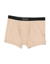 Tom Ford Man Boxer Beige Size Xxl Cotton, Elastane