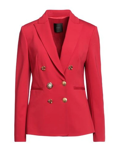 Pinko Woman Blazer Red Size 4 Viscose, Polyamide, Elastane In Red