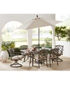 Agio Wythburn Mix Match Outdoor Dining Collection In Pewter Finish