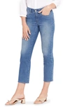 Nydj Marilyn Ankle Womens Tummy Slimming Denim Straight Leg Jeans In Stargazer