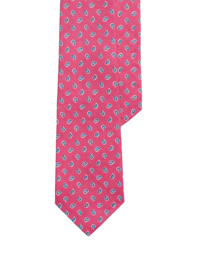 Polo Ralph Lauren Men's Linen Neats Pine Neck Tie In Pink
