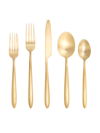 FORTESSA VELO BRUSHED GOLD PLATED 20-PIECE PLACE SETTING SET