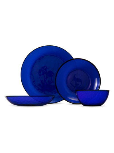Fortessa Los Cabos 16-piece Place Setting In Cobalt