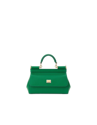 Dolce & Gabbana Sicily Small Handbag In Green