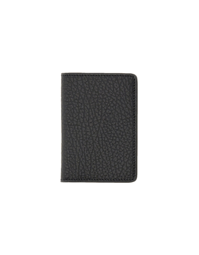 Maison Margiela Designer Wallets Card Holder With Logo In Black