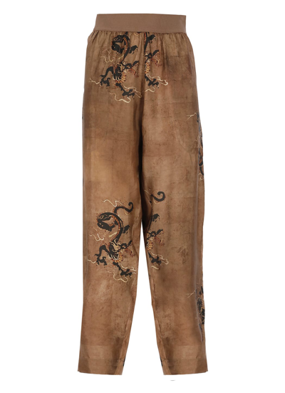 Uma Wang Palmer Trousers In Brown