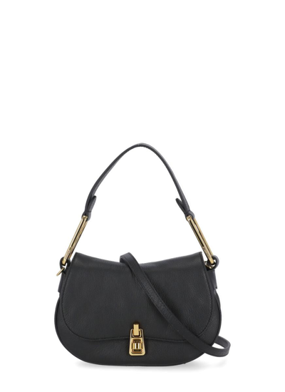 Coccinelle Mini Magie Soft Top-handle Bag In Black