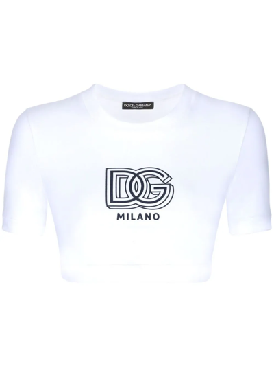 Dolce & Gabbana T-shirt Con Logo In White