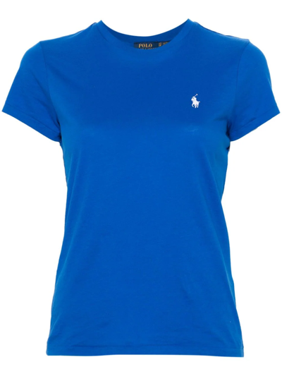 Polo Ralph Lauren Polo Pony Cotton T-shirt In Blue