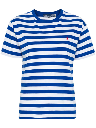 Polo Ralph Lauren T-shirt A Righe In Blue