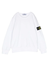 Stone Island Long-sleeved Sweater In White