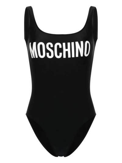 Moschino Costume Intero Con Logo In Black