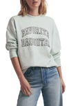 Favorite Daughter Collegiate Cotton Graphic Sweatshirt In Seafoam