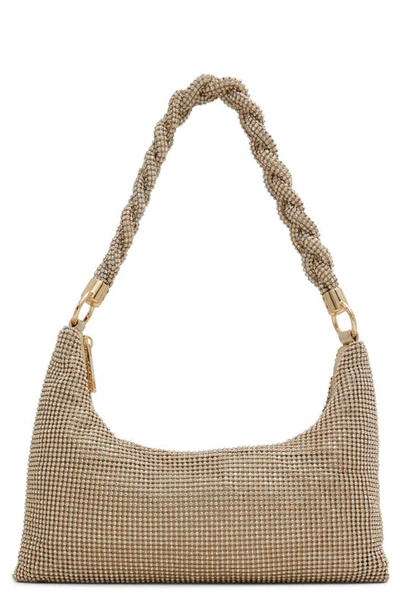 Aldo Marlysax Mesh Shoulder Bag In Gold