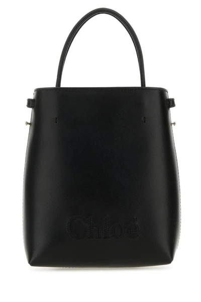 Chloé Bag Chloe Sense Shiny Calfskin In Black