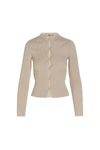 FENDI FENDI WOMEN RIBBED CARDIGAN