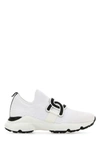 Tod's Breathable Mesh Kate Slip-ons With Pull Tab In Black,white