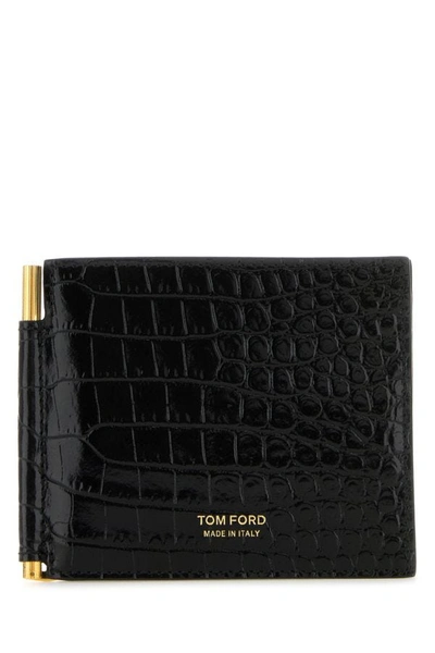 Tom Ford Man Black Leather Card Holder