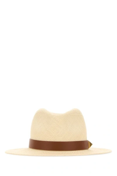 Valentino Garavani Woman Straw Hat In Brown