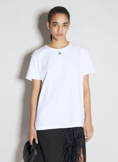 Vivienne Westwood Orb Peru Cotton T-shirt In White
