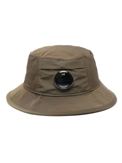 C.p. Company Chrome-r Bucket Hat Accessories In Green