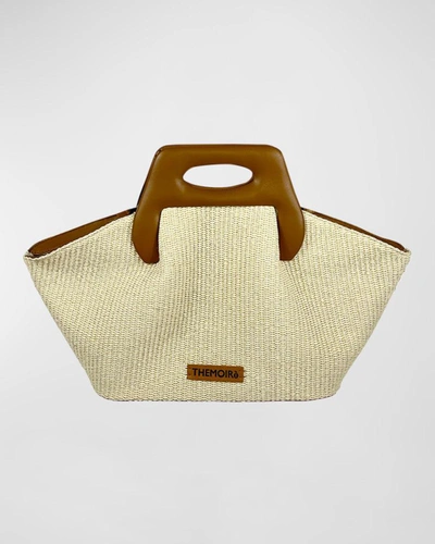 Themoirè Dhea Eco-fabric Straw Top-handle Bag In Natural