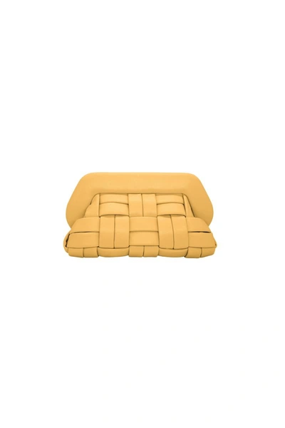 Themoirè Chaitea Yellow Bios Weaved Clutch Bag