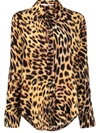 Stella Mccartney All-over Leopard-print Shirt In Animalier