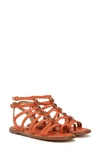 Sam Edelman Tianna Gladiator Sandal Terra Orange Weave In Terra Orange