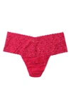 Hanky Panky Women's Plus Retro Thong In Red