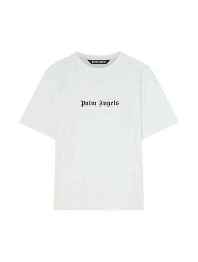 PALM ANGELS CREWNECK T-SHIRT WITH PRINT