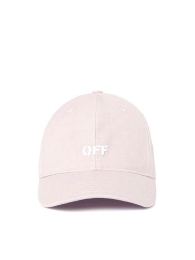 Off-white Drill Off Stamp Baseball Cap In Pink & Purple