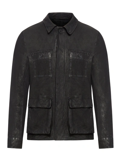 Salvatore Santoro Leather Jacket In Black