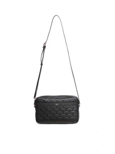 Celine Messenger With Allover Logo In Black