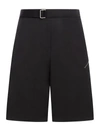 Oamc Shorts In Black Cotton In Black