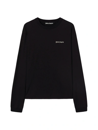 Palm Angels Sweatshirt With Print In Black