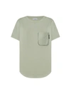 Brunello Cucinelli Chest-pocket Cotton T-shirt In Green