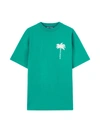PALM ANGELS T-SHIRT WITH PALM TREE PRINT
