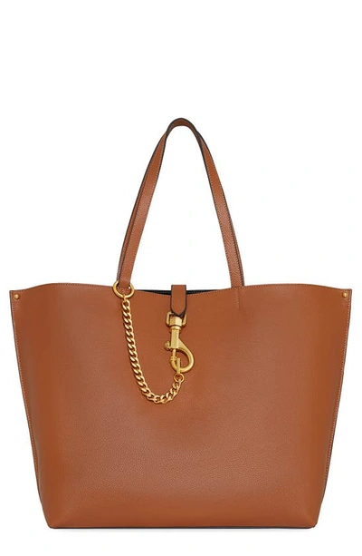 Rebecca Minkoff Megan Large Leather Tote In Caramello