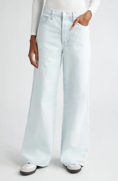 Favorite Daughter The Ollie Ultimate Baggy Wide Leg Jeans In Blue Bird