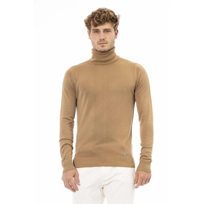 Baldinini Trend Beige Modal Sweater In Brown