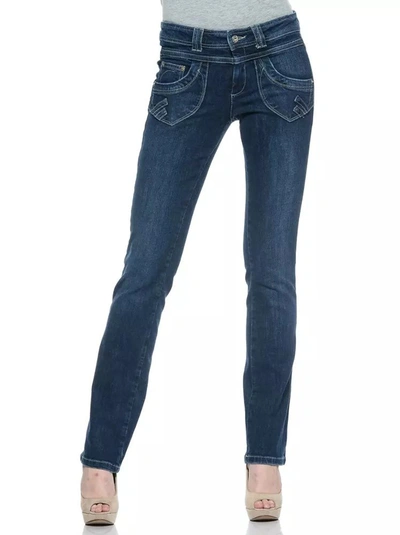 Ungaro Fever Blue Cotton Jeans & Trouser