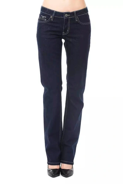 Ungaro Fever Blue Cotton Jeans & Trouser In Black